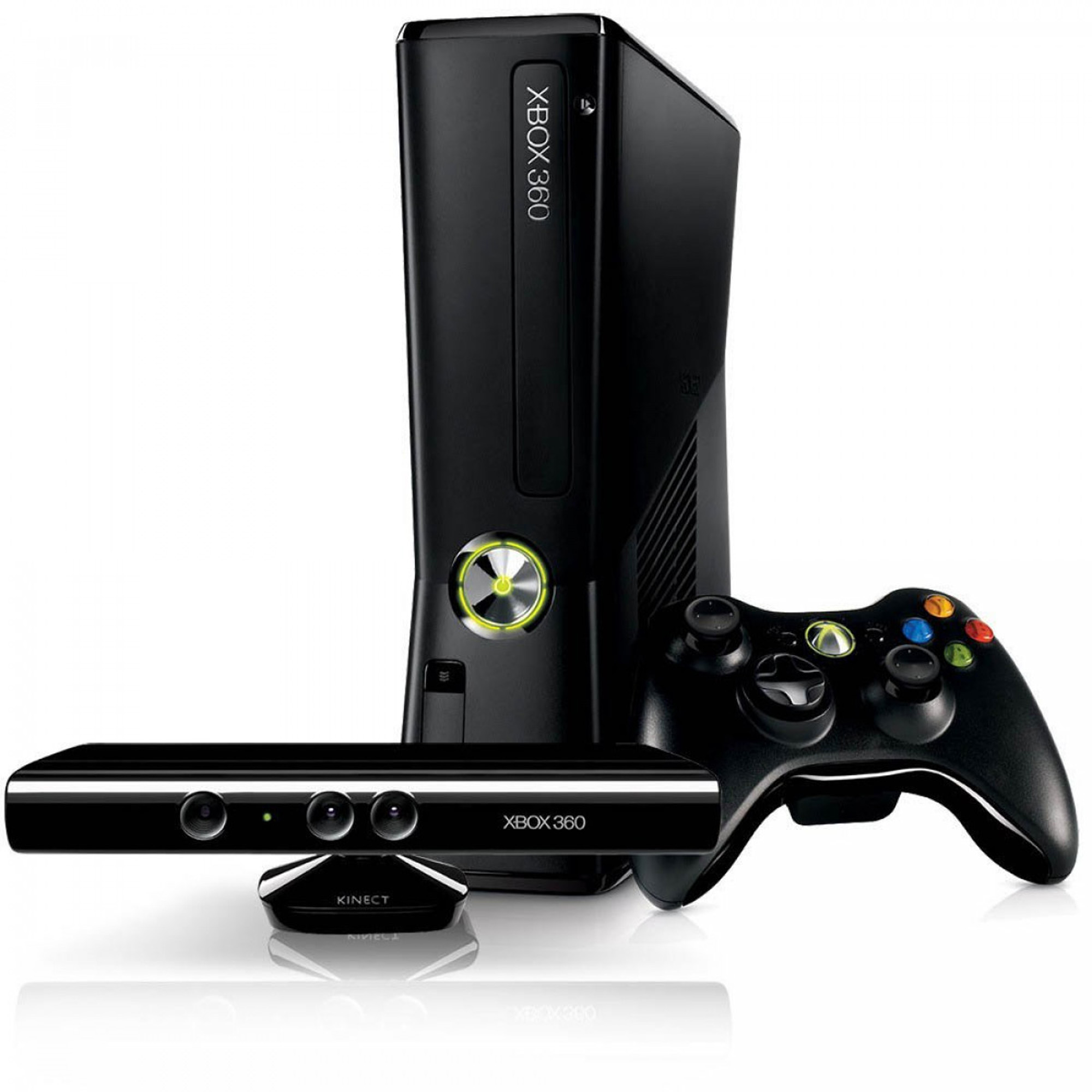 Xbox 360 Slim 4Gb + Sensor Kinect Usado