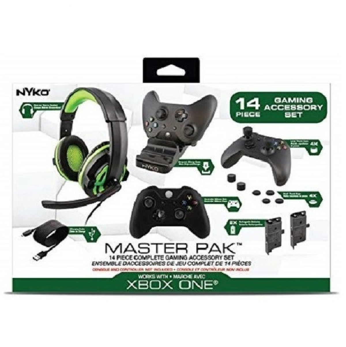 Xbox One S Nyko Master Pack 14 peças