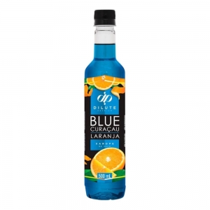 Xarope de Blue Curaçau Laranja 500ml Drinks e Soda Italiana - Dilute