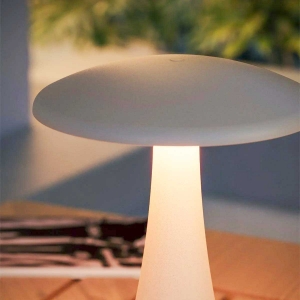 Luminária de Mesa Donna Portátil Nude LED Branco Quente 3000K