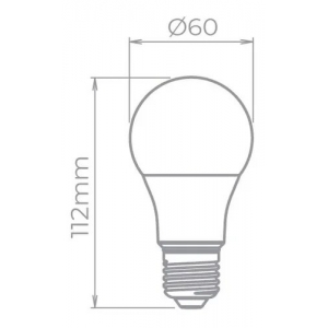 Lâmpada LED Bulbo 9W 806 Lumens Branco Neutro 4000K