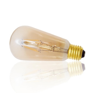 Lâmpada Vintage Pera Filamento LED 4W 320 Lumens Ambar