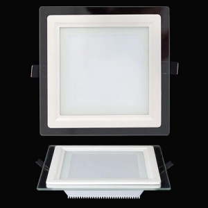 Plafon LED Embutir Quadrado Branco 18W Branco Quente 3000k