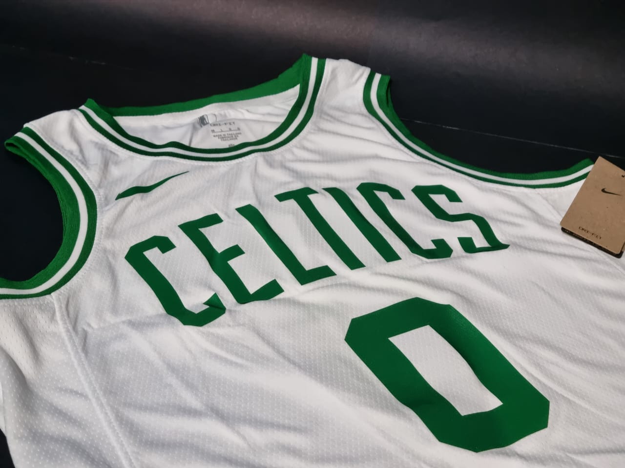 Regata NBA Nike Swingman - Boston Celtics Branca - Tatum #0