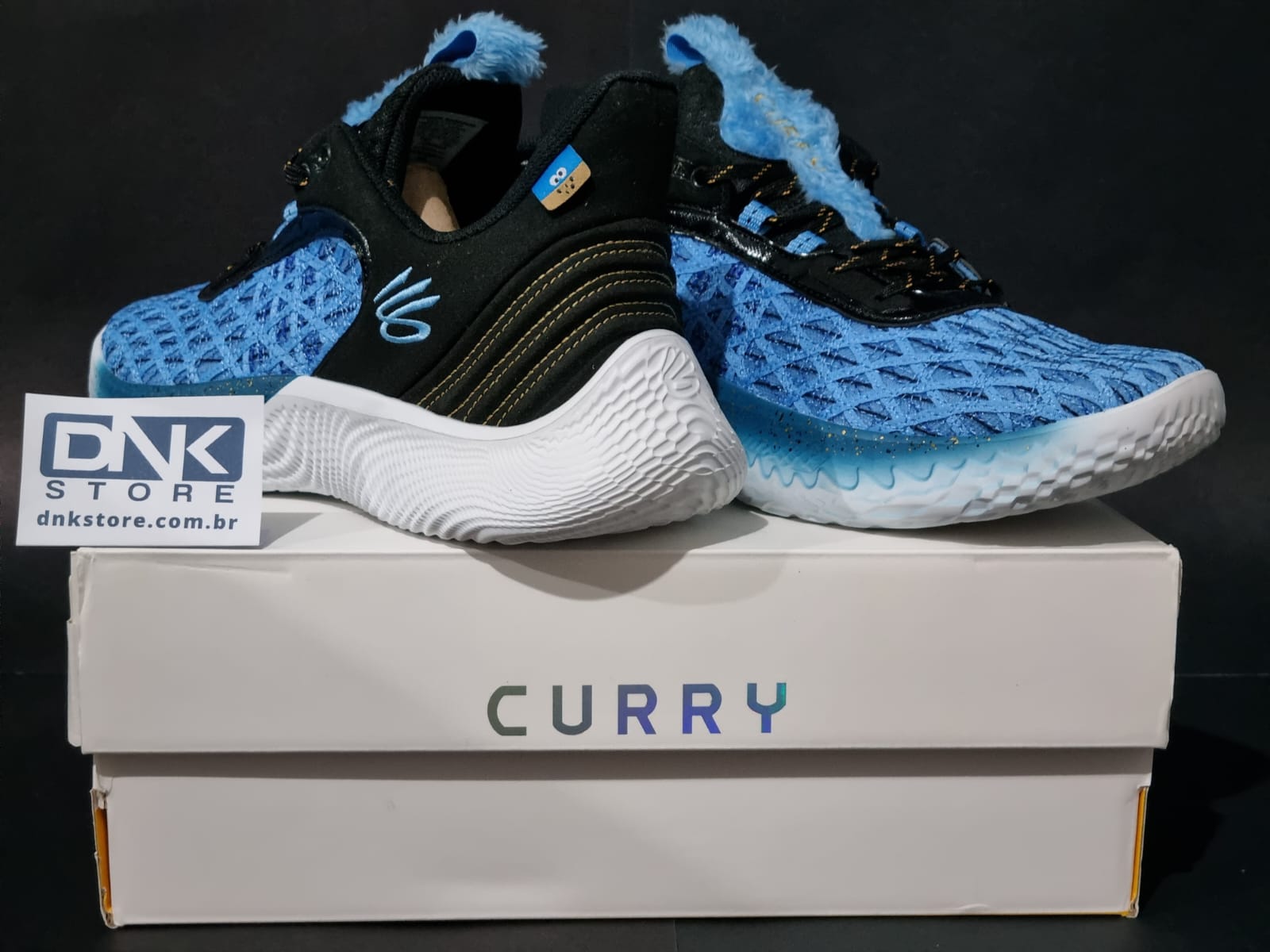 Tênis Under Armour Sesame Street x Curry Flow 9 'Street Pack - Cookie Monster'
