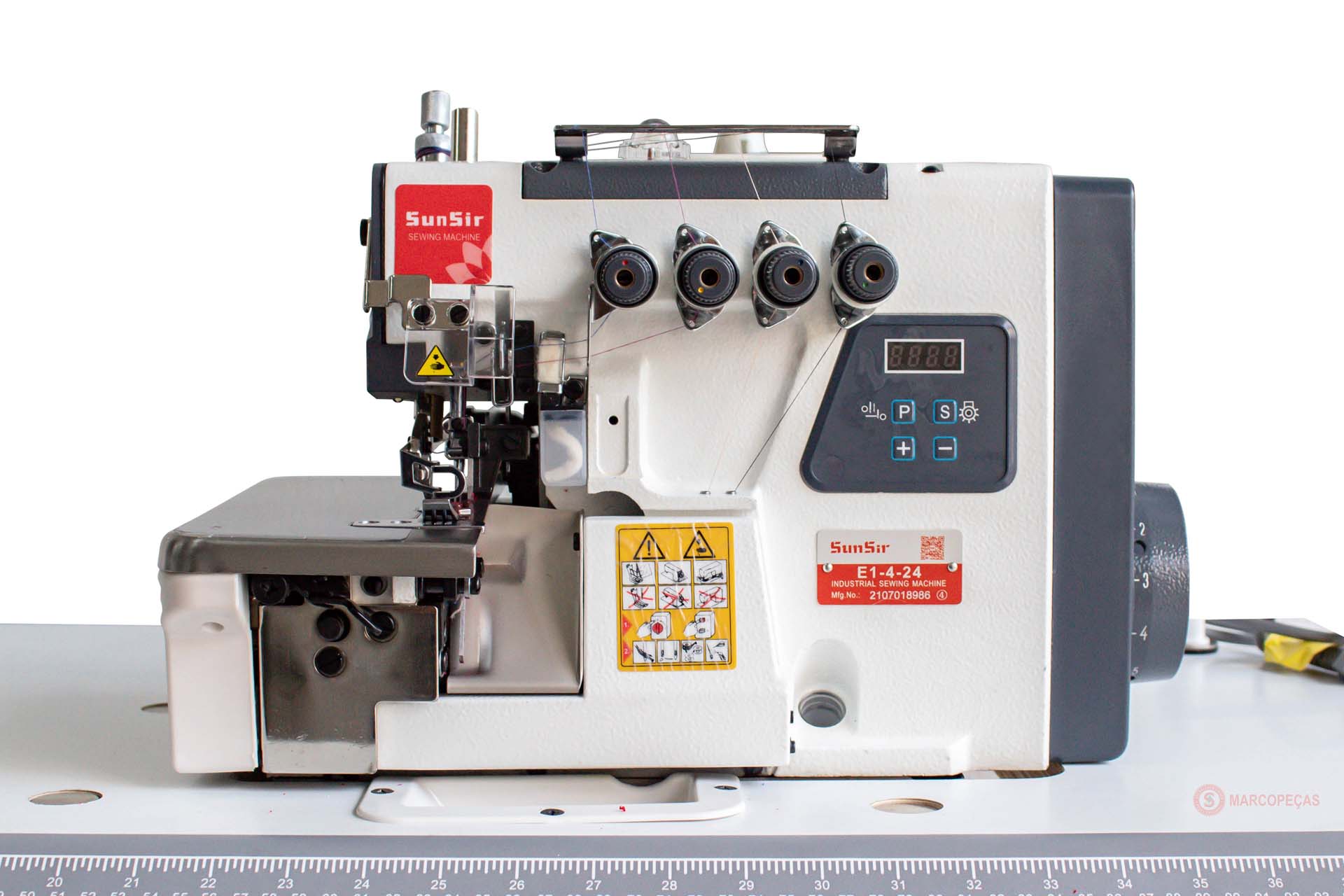 Máquina de costura Industrial Inrterloque 5 fios direct drive, ponto cadeia - SunSir E1-5-35
