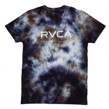 Camiseta Big Rvca Tie Dye Unissex - Marinho