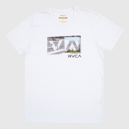 Camiseta Rvca Balance Box Masculina - Branco