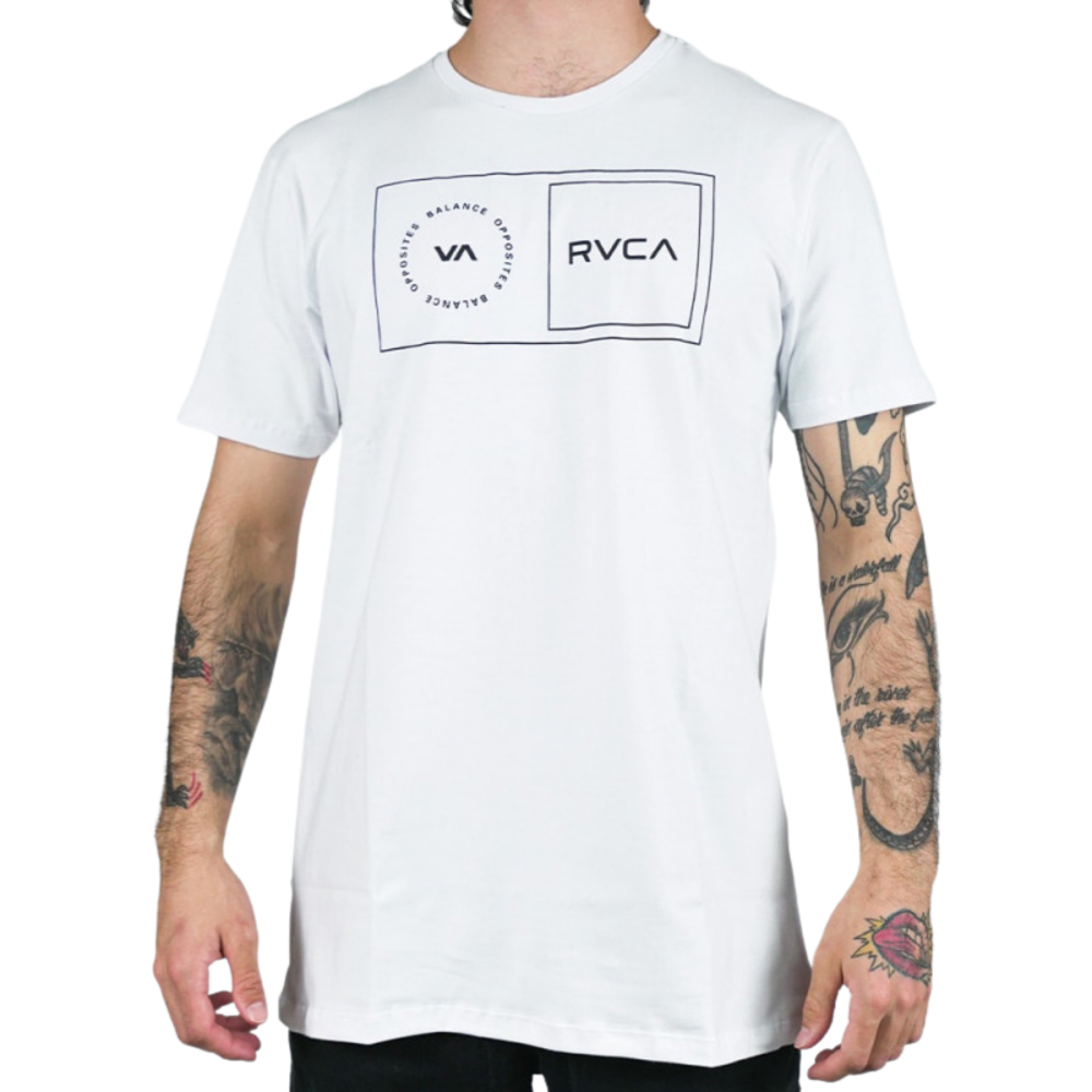 Camiseta Rvca Sport Balance Box - Branca