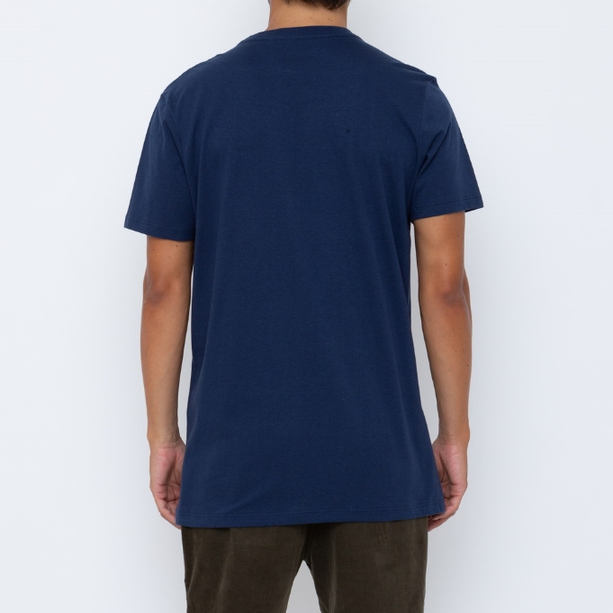 Camiseta Small Rvca Masculino - Azul