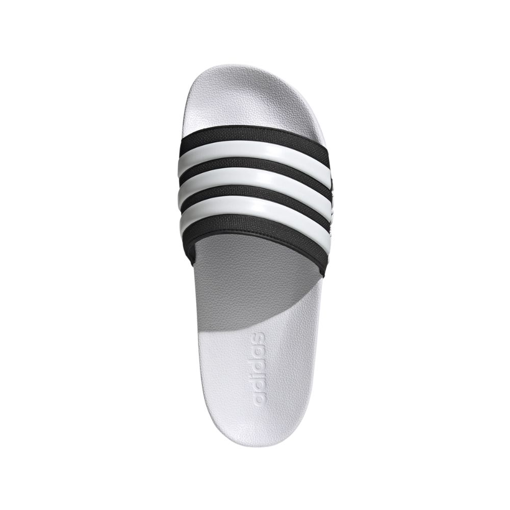 Chinelo Slides Adidas Adilete Shower Unissex  Branco e Preto