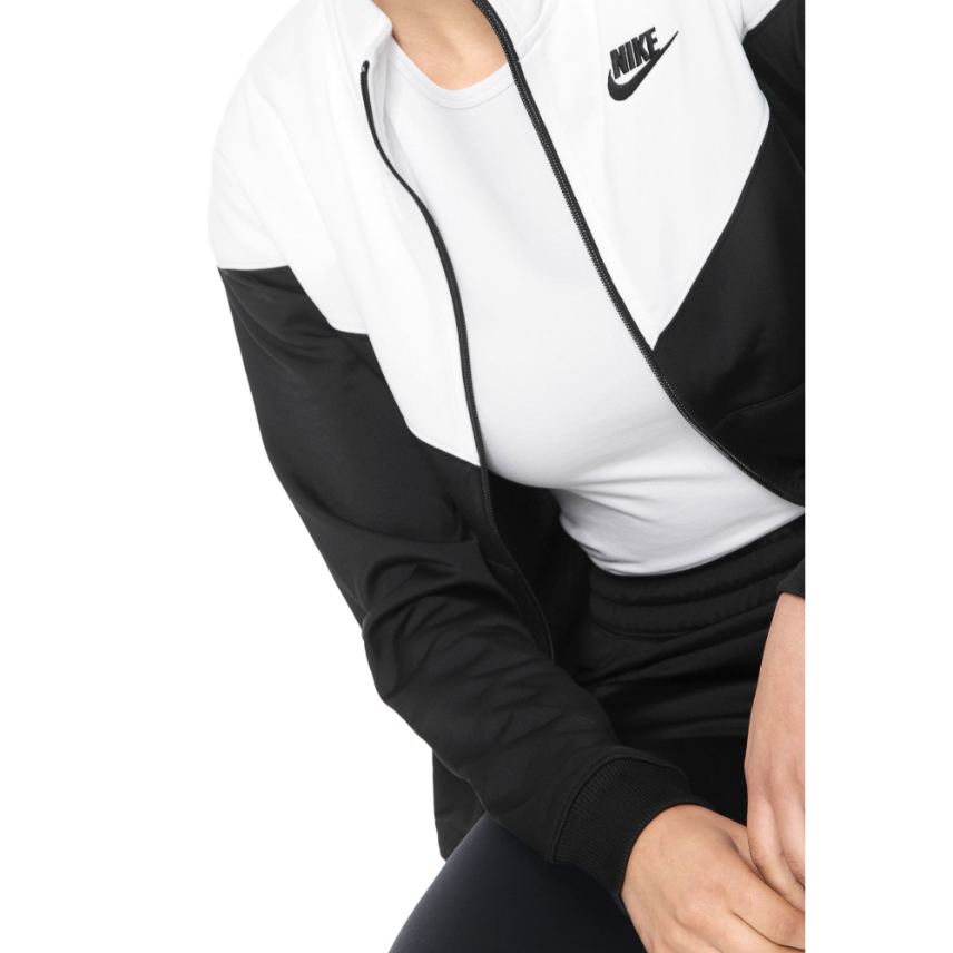 Nike Agasalho Trk Suit Pk Feminino - Preto e Branco