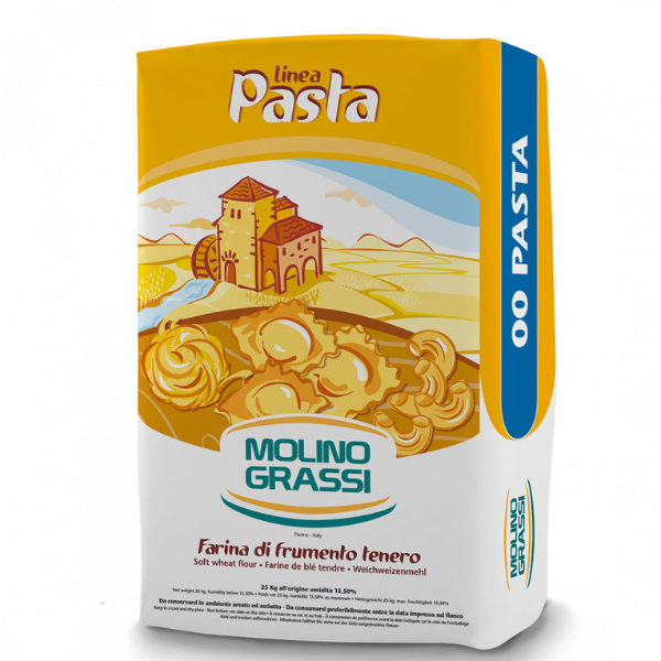 Farinha 00 Per Pasta Fresca 25 Kg - Molino Grassi