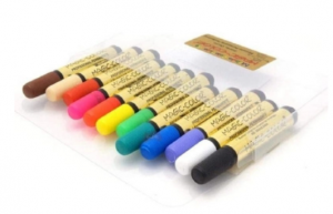 Marcador Permanente Profissional Magic-Color Ponta Chanfrada com 12 Cores da Moda- Mod. 405-O