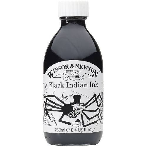 Tinta Nanquim Winsor & Newton 250ml Black Indian Ink- 1040030