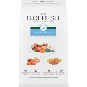Ração Seca Biofresh Mix de Carne, Frutas, Legumes e Ervas Cães Adultos de Raças Médias 10.1kg