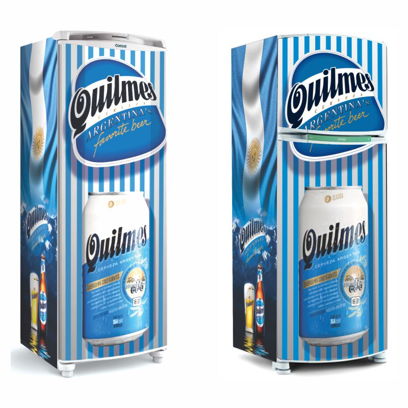 Kit de adesivos para geladeira - tema Quilmes