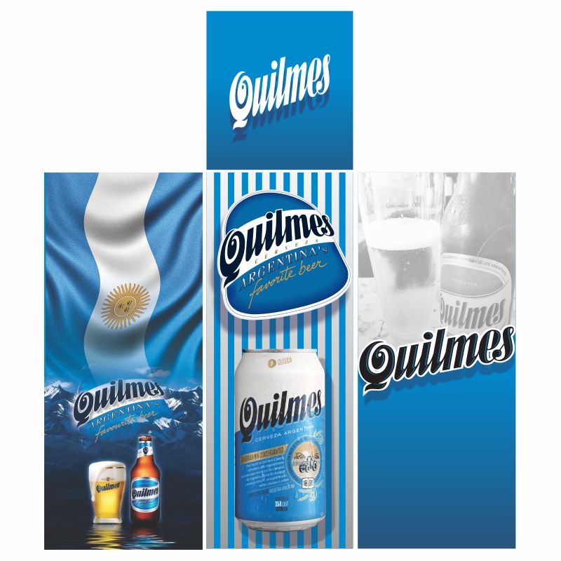 Kit de adesivos para geladeira - tema Quilmes