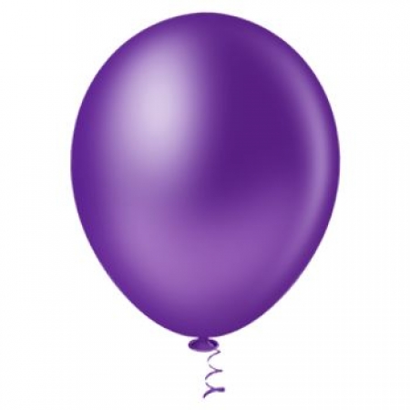 Bexiga Balões Liso Redondo Nº 5 Violeta - 50 Unid