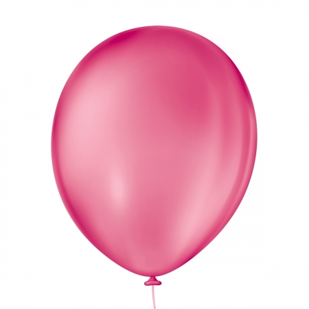 Bexiga Balões Liso Redondo Nº 9 Pink - 50 Unid
