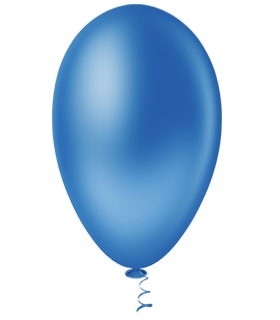 Bexiga Balões Liso Pêra Nº 7 Azul Royal - 50 Unid