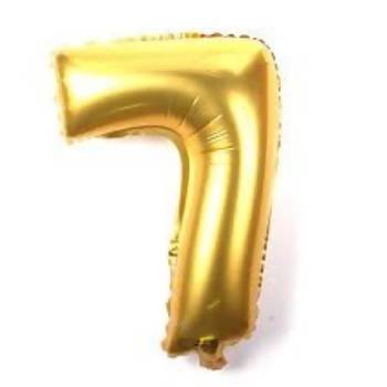Bexiga Balão Metalizado 30 Polegadas 75cm Dourado Número 7