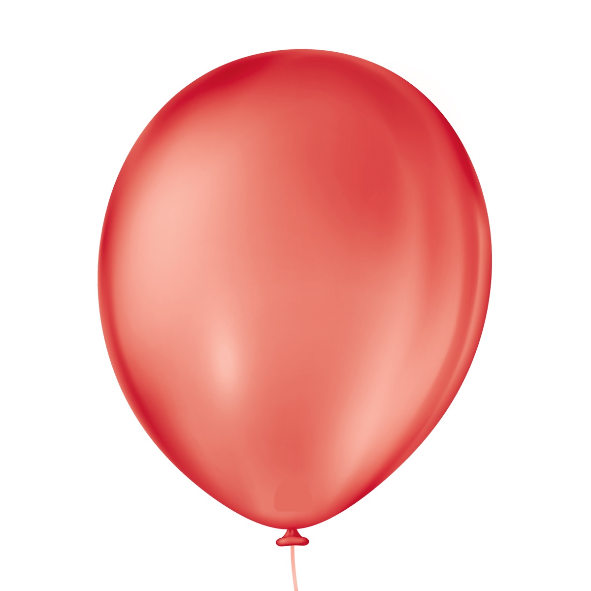 Bexiga Balões Liso Redondo Nº 16 Vermelho - 12 Unid