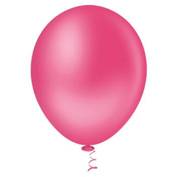 Bexiga Balões Liso Redondo Nº 9 Pink - 50 Unid