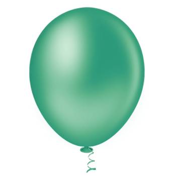 Bexiga Balões Liso Redondo Nº 9 Verde Escuro - 50 Unid