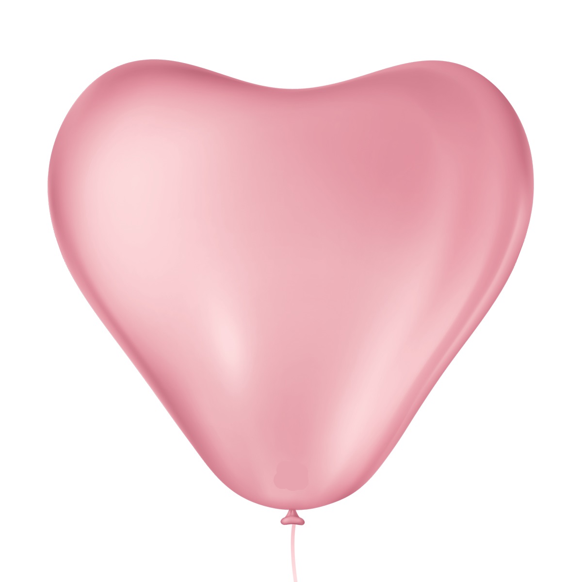 Bexiga Balões Namorados Coração Nº 6 Rosa Baby - 50 Unid.
