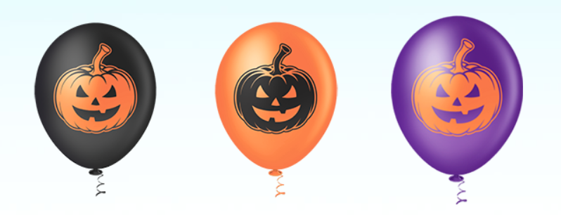 Bexiga Balões Tema Nº 10 Abóbora Sortido Halloween - 25 Unid