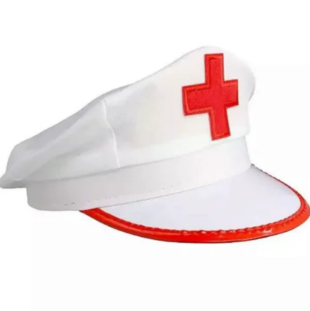 Chapéu Quepe de Enfermeira Fantasia Carnaval - 01 unid