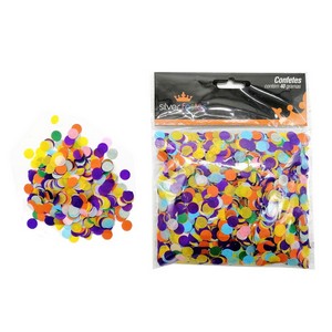 Confete Redondo Papel Colorido para Bubble e Balão - 40g