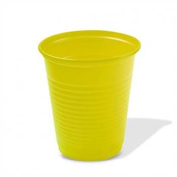 Copo Biodegradável Refrigerante 200ml Amarelo Trik - 50 unid