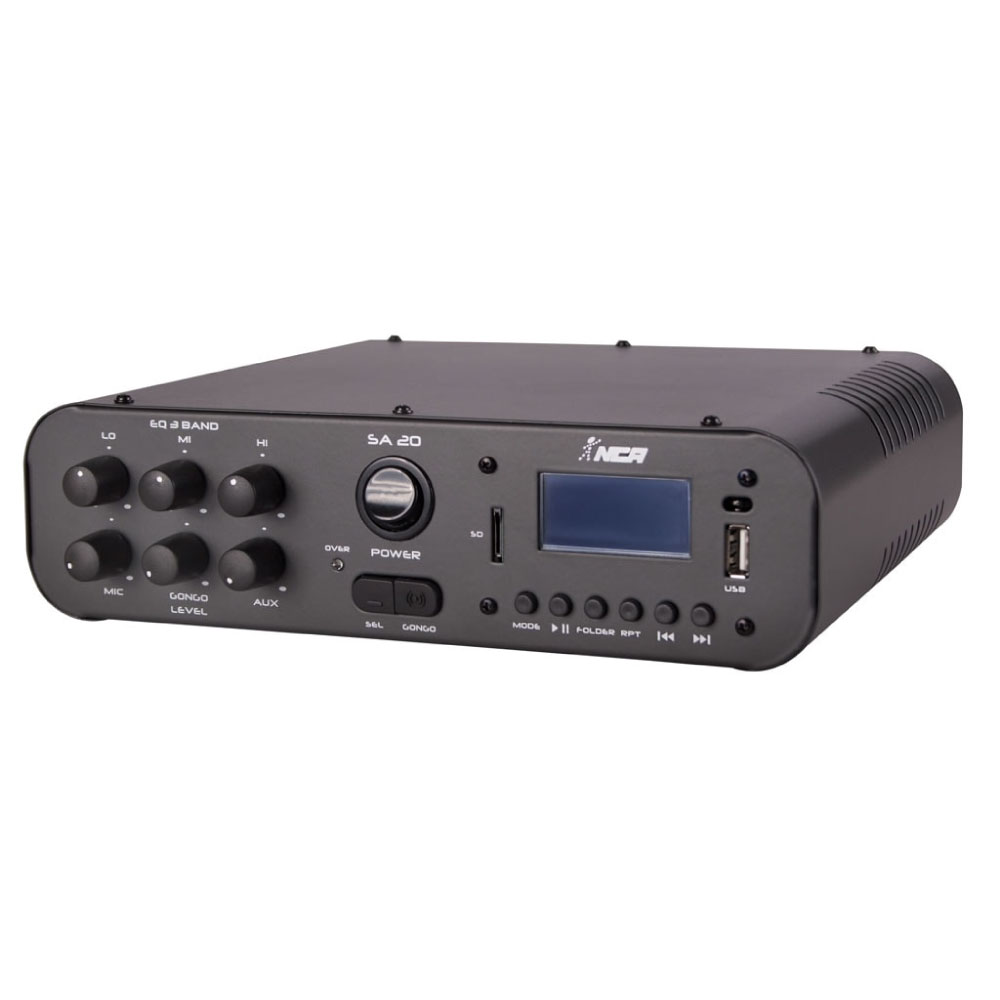 Amplificador Compacto De Som Sa20 100 Wrms p/até 20 cxs NCA