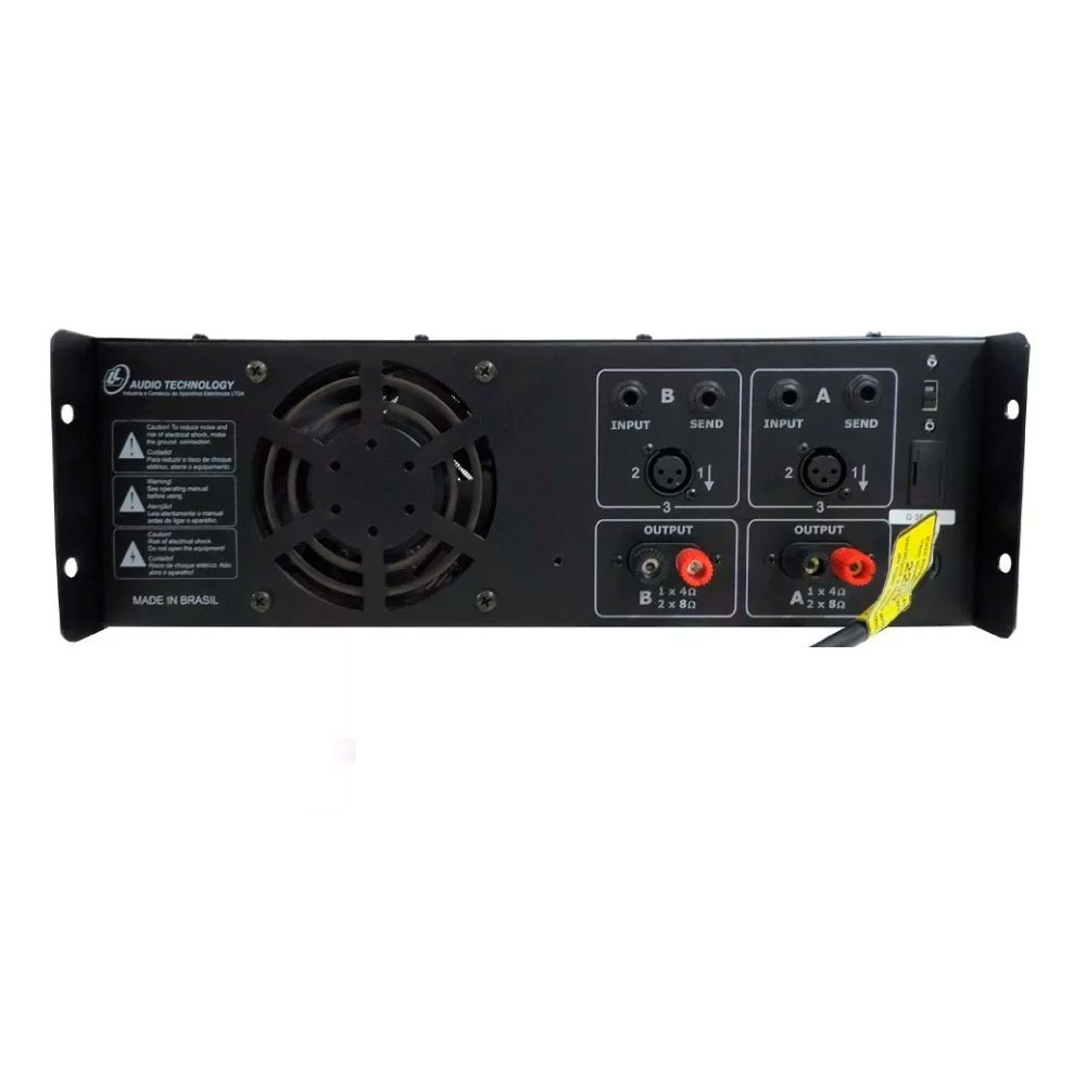 Amplificador Profissional ll Audio Pro3000 Classe ab 750 W