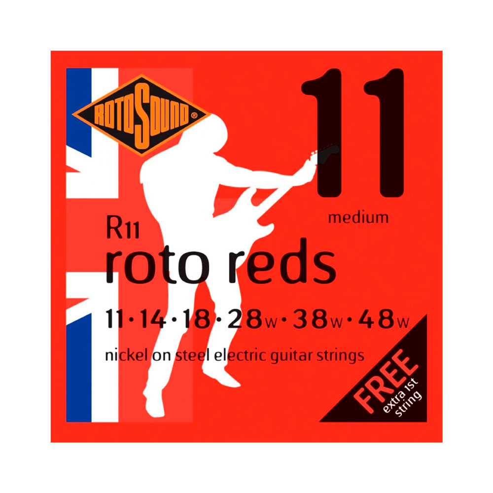Encordoamento Para Guitarra Rotosound Red Nickel R11