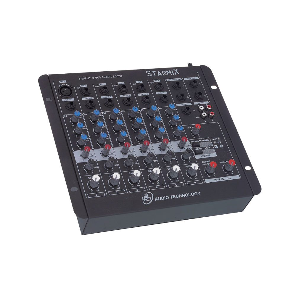 Mesa De Som Mixer Ll Audio S602R  6 Canais