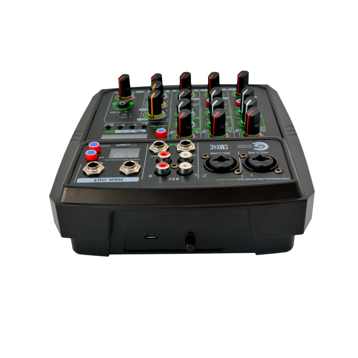 Mixer Plug and Play Phantom Power 4Ch Efeitos Custom Shop BK