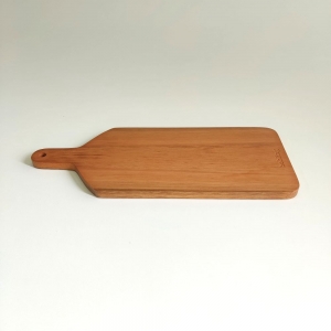 Tábua de corte em  madeira para cozinha com cabo