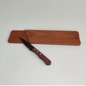 Tábua para salame em madeira com faca G