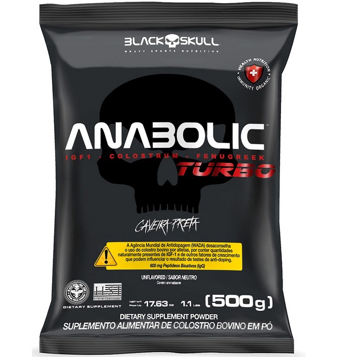 Anabolic Turbo - Colostro Bovino - 500g - Black Skull