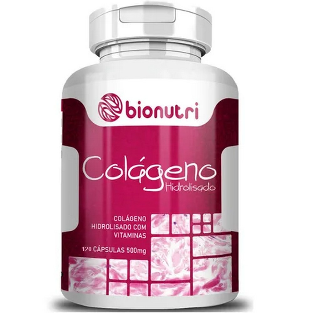 Colágeno Hidrolisado Com Vitaminas (120 Capsulas) - Bionutri