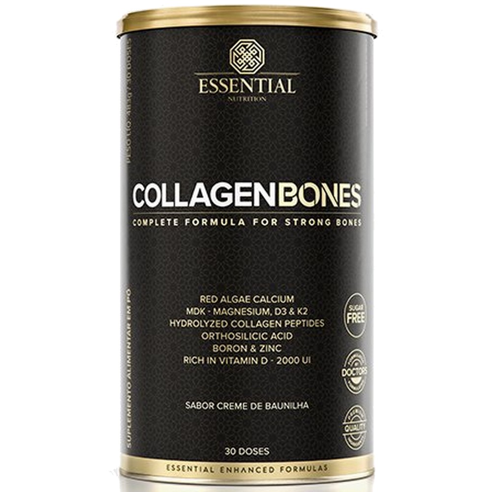 Collagen Bones - 483g - Creme de Baunilha - Essential Nutrition