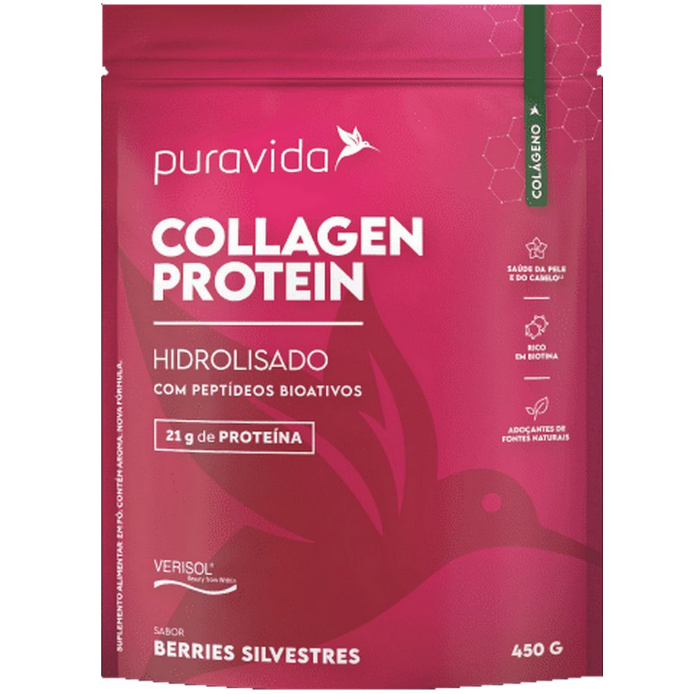 Collagen Protein - Verisol - 450g  - Berries Silvestres -  Pura Vida