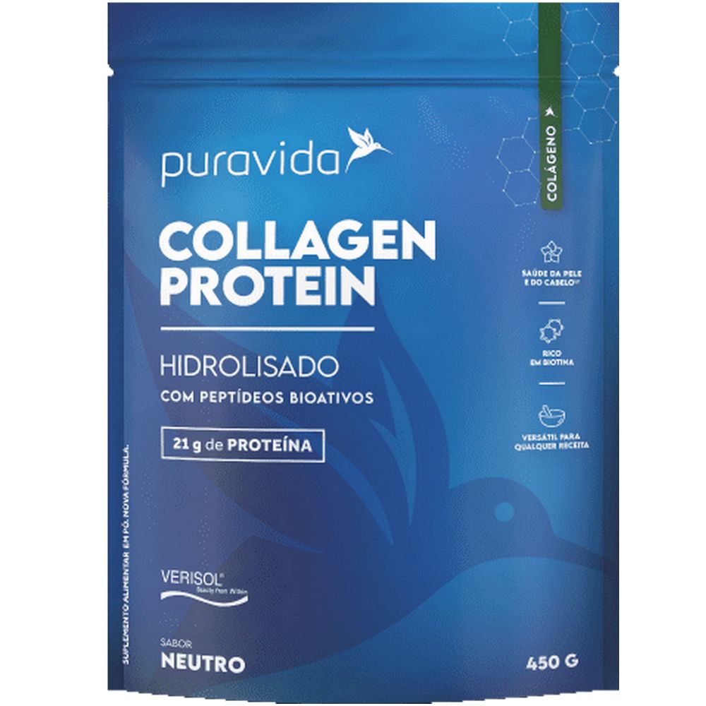 Collagen Protein - Verisol - 450g  - Puro -  Pura Vida