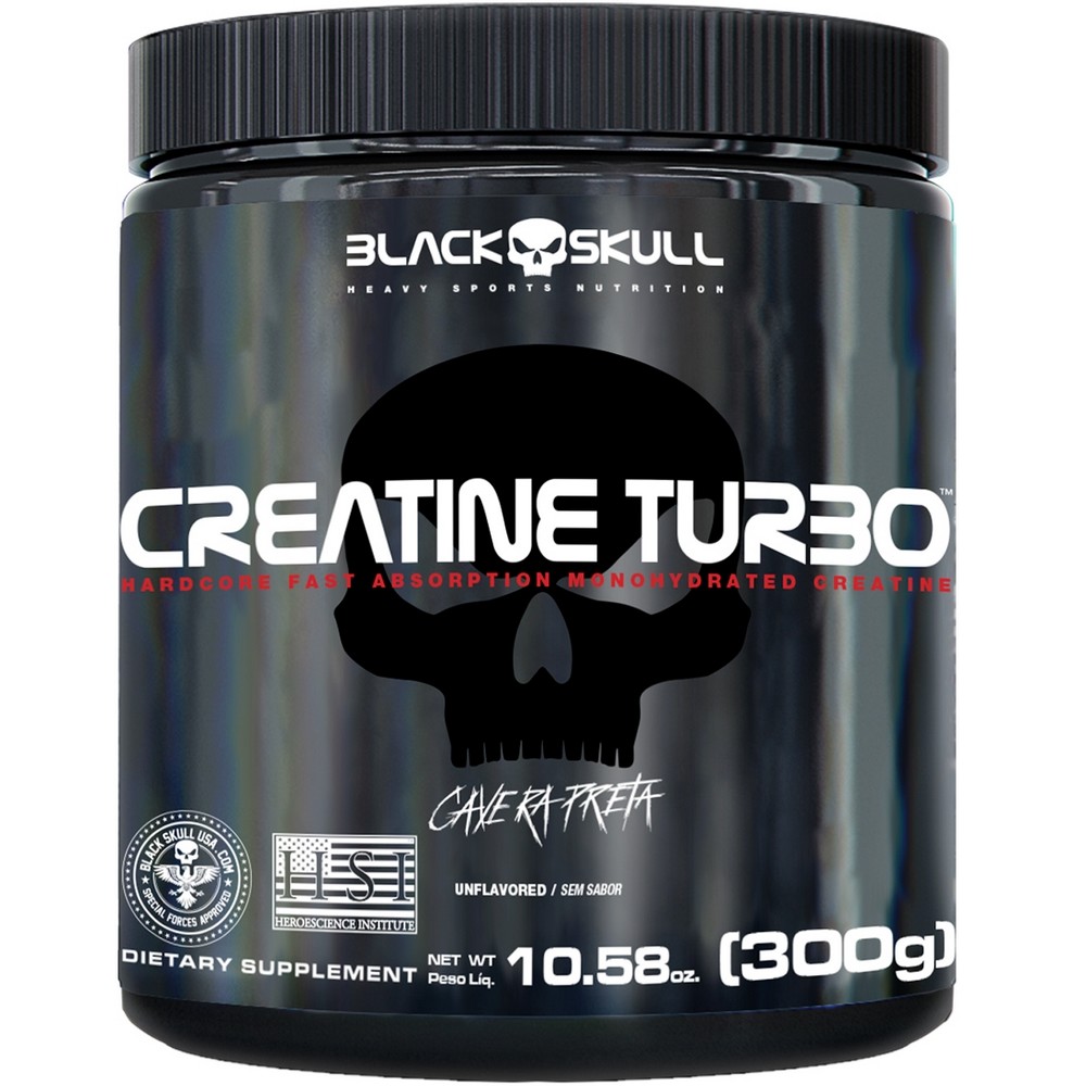 Creatina Turbo (300g) - Black Skull