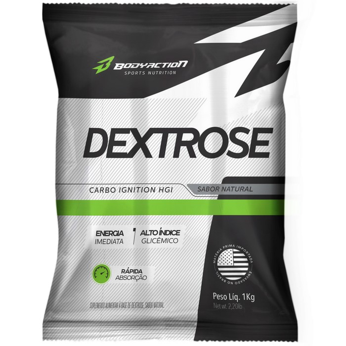 Dextrose - Dextrox - Rápida Absorção - Natural - (1kg) - Bodyaction