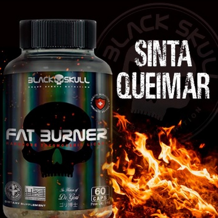 Fat Burner Termogênico - (60 Caps) - Black Skull