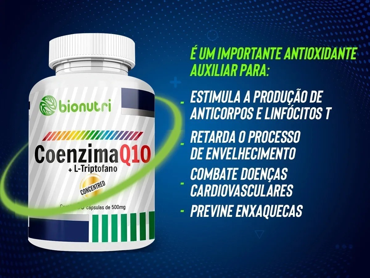 Kit 2x Coenzima Q10 + L-Triptofano - (150 Capsulas cada) - Bionutri
